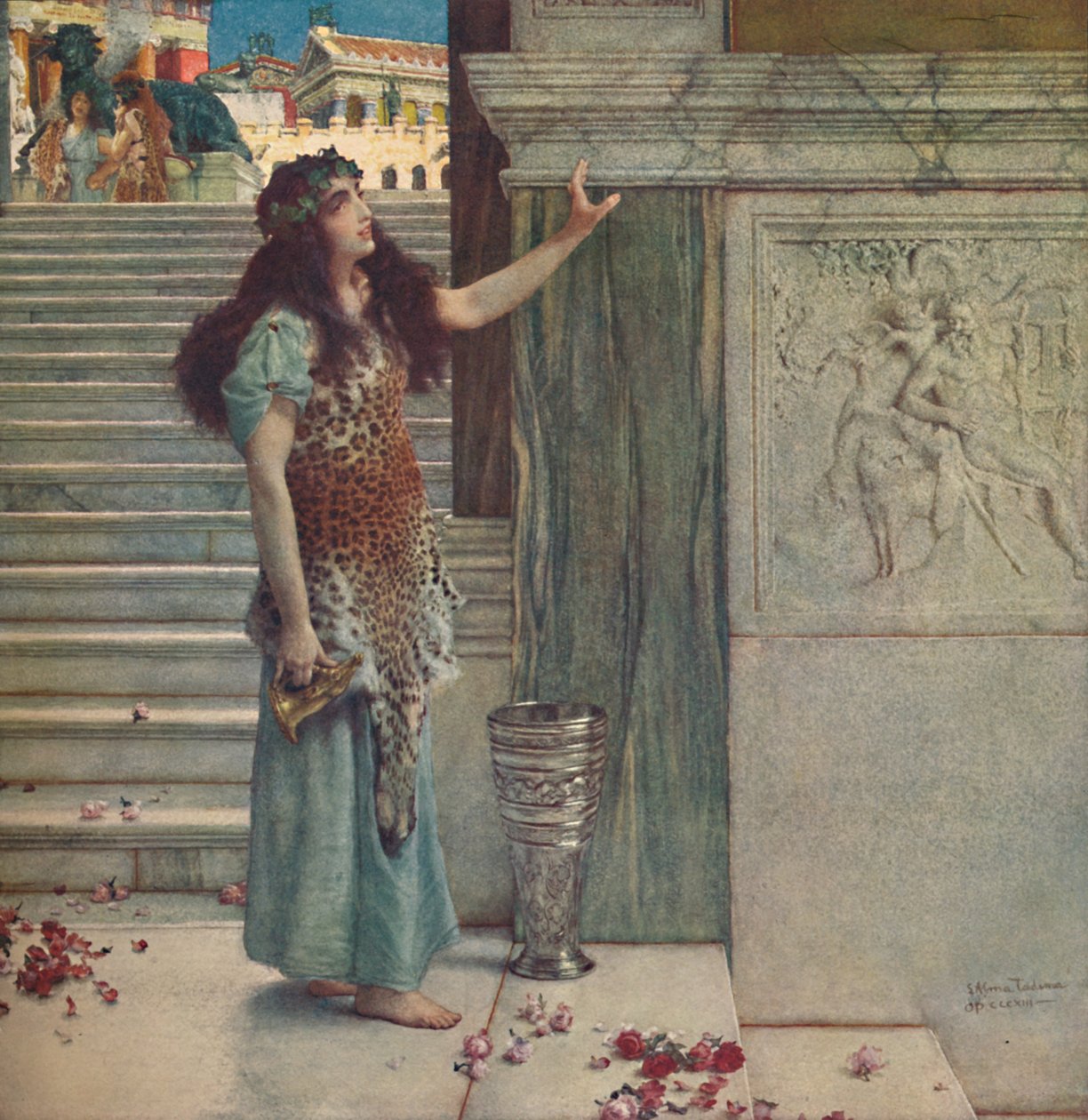 Calling the Worshippers, c1893. alkotó: Lawrence Alma Tadema