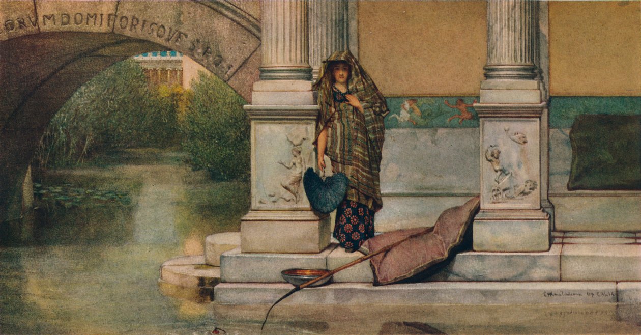 Horgászat, 1875 alkotó: Lawrence Alma Tadema