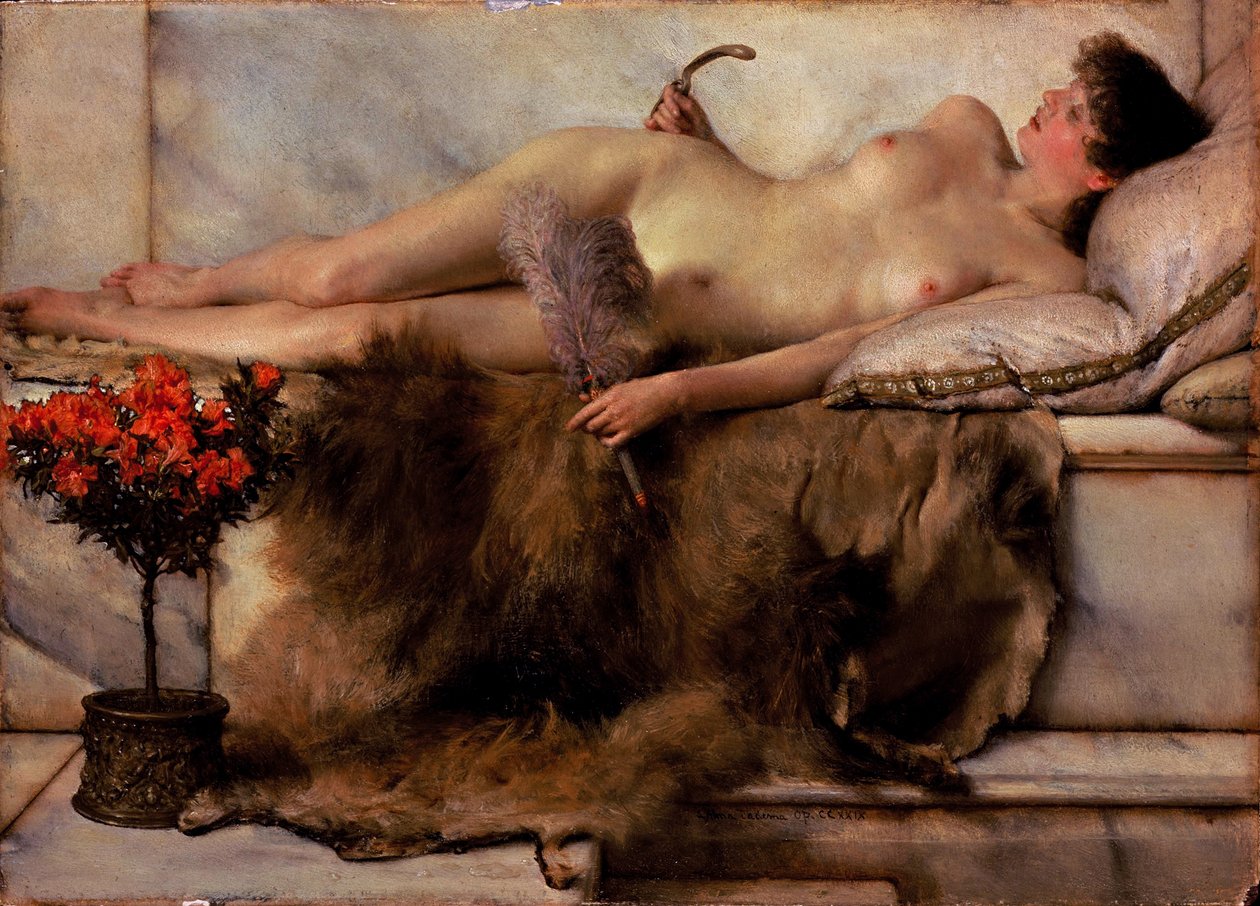 A Tepidáriumban alkotó: Lawrence Alma Tadema