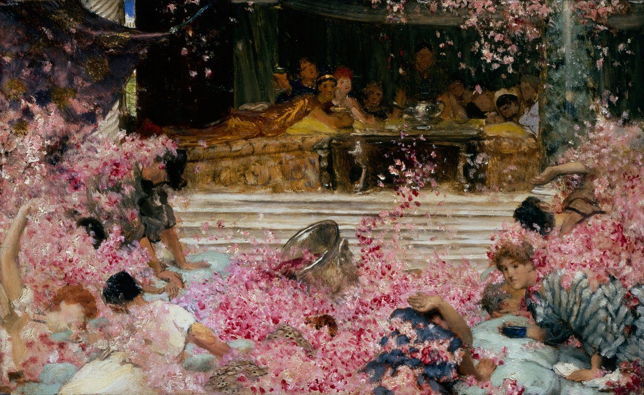 Tanulmány a Heliogabalus rózsáihoz, 1888 körül (olaj, vászon) alkotó: Lawrence Alma Tadema