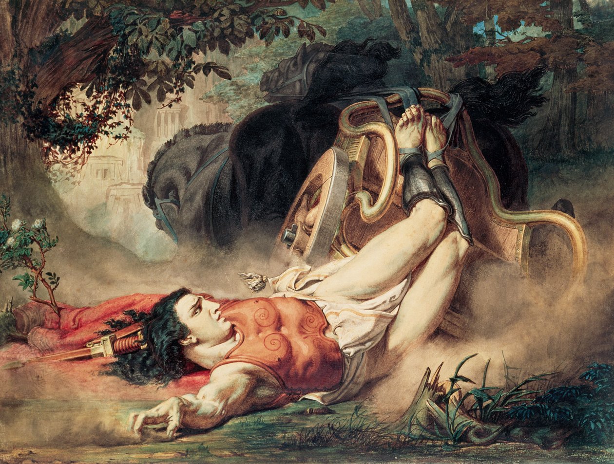 Hippolyte halála, 1860 alkotó: Lawrence Alma Tadema