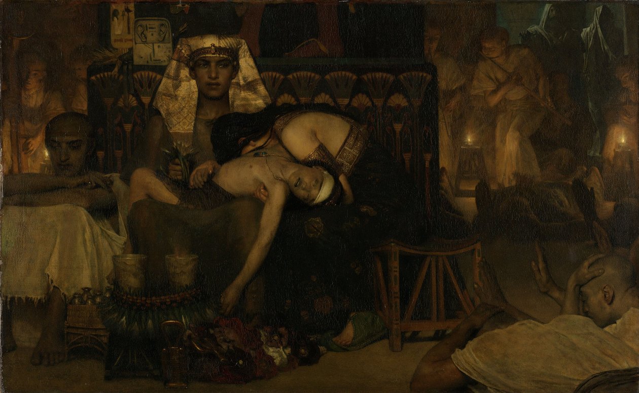 A fáraó elsőszülött fiának halála alkotó: Lawrence Alma Tadema