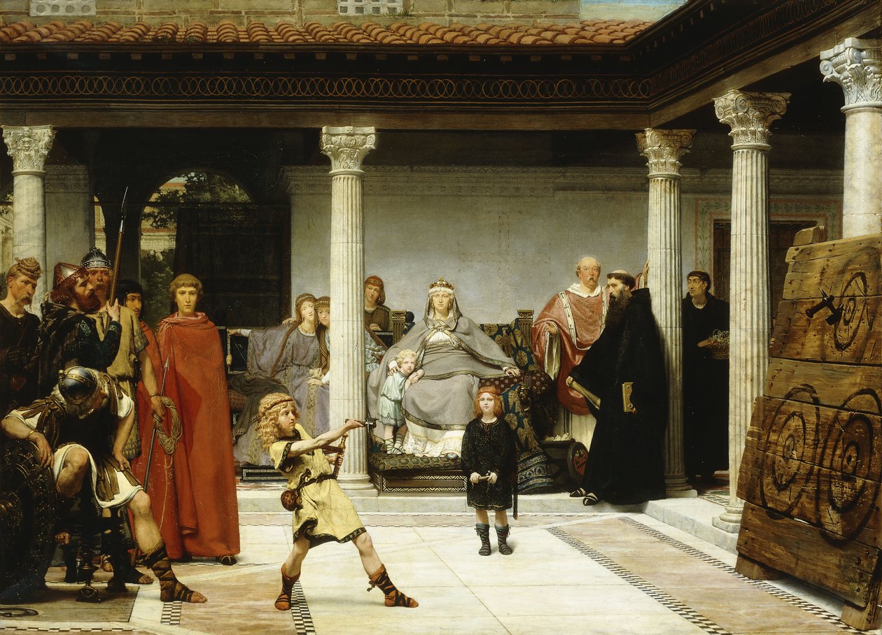 Clovis gyermekeinek nevelése alkotó: Lawrence Alma Tadema