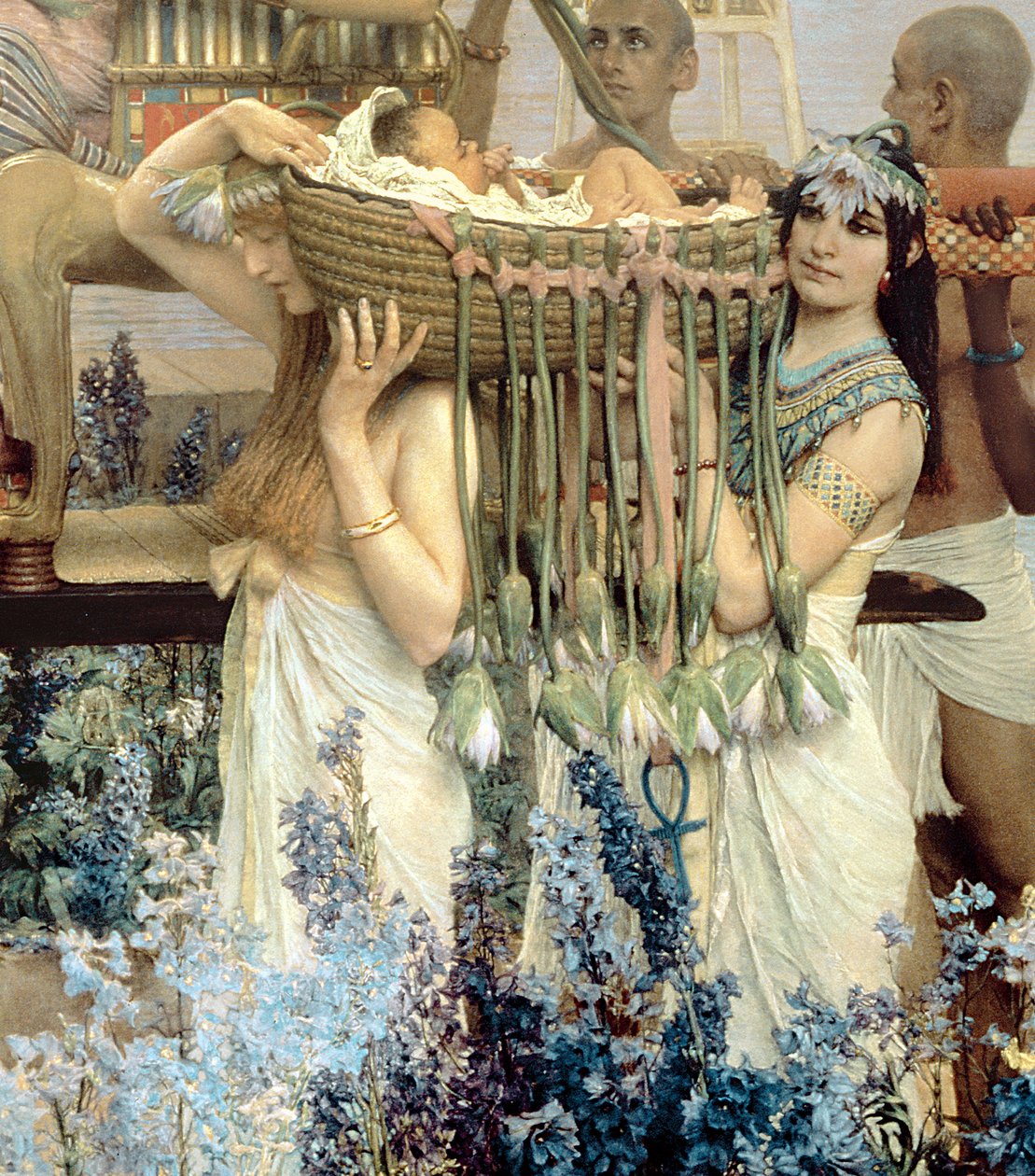 Mózes megtalálása a fáraó lánya által alkotó: Lawrence Alma Tadema