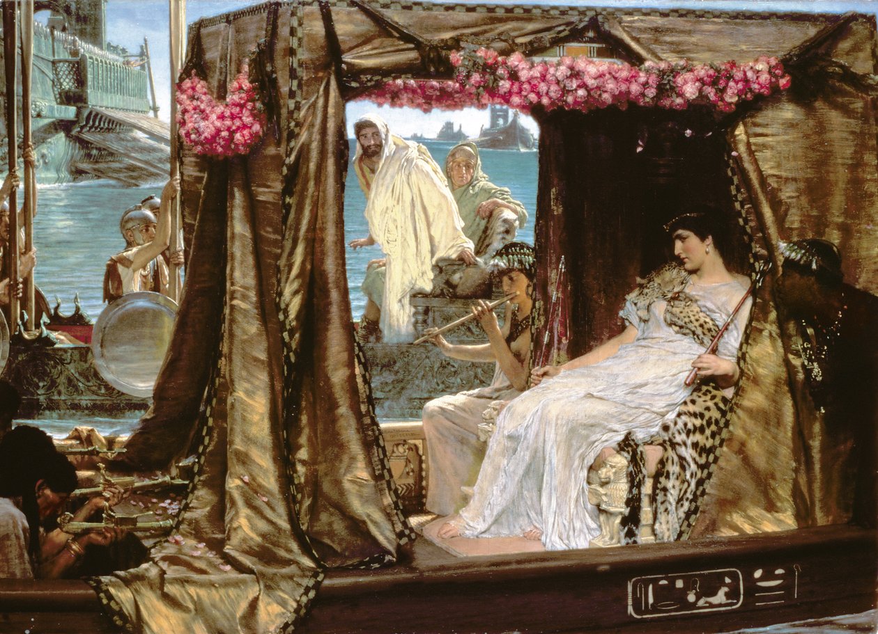 Anthony és Kleopátra találkozása alkotó: Lawrence Alma Tadema