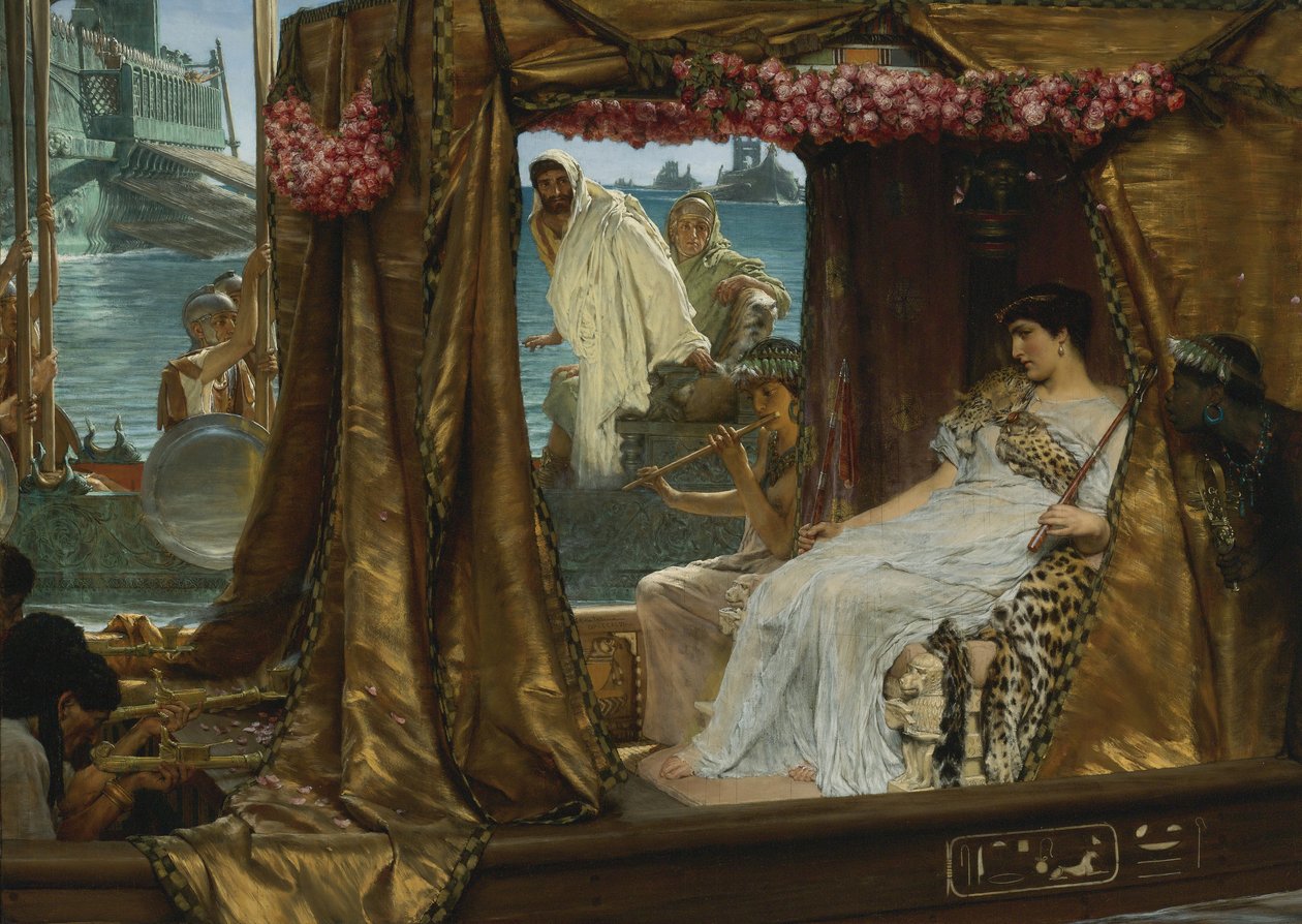 Antonius és Kleopátra találkozása, 1885 alkotó: Lawrence Alma Tadema