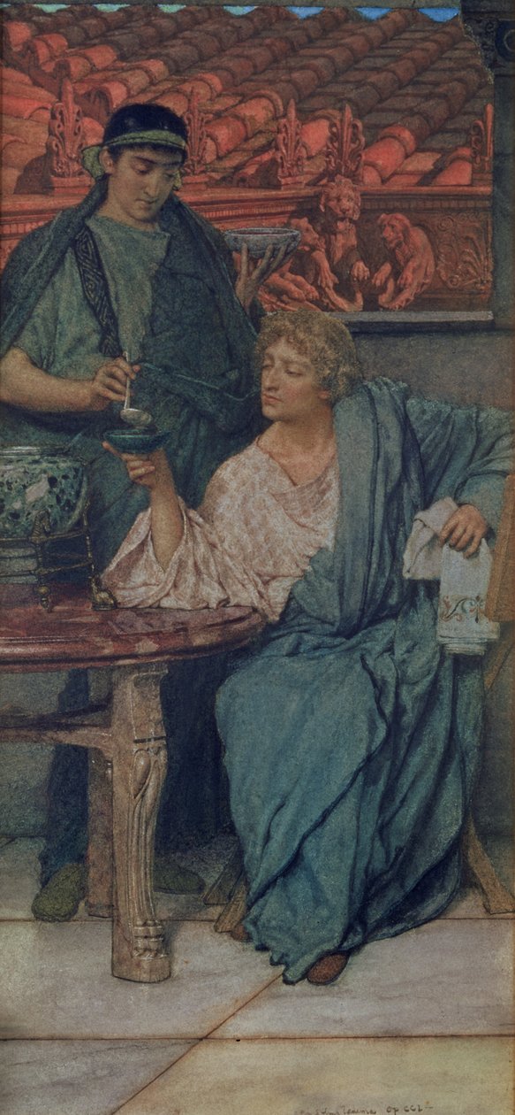A római borkóstolók alkotó: Lawrence Alma Tadema
