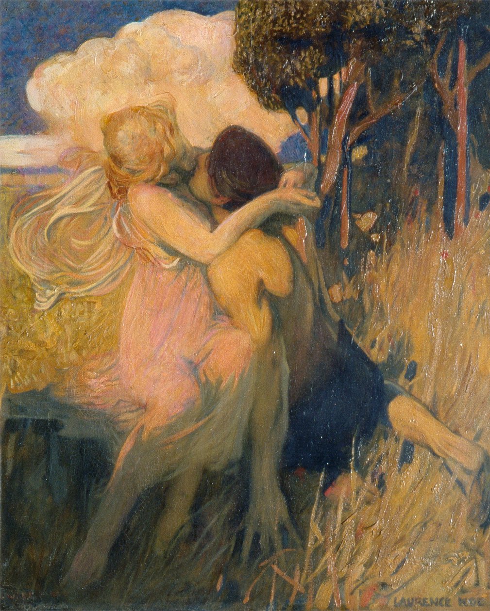 Idill, 1908-11 körül (olaj, vászon) alkotó: Lawrence Koe
