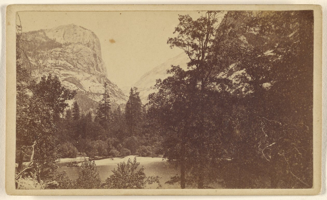 Mirror Lake. Yo-Semite Valley. Mariposa Co. alkotó: Lawrence and Houseworth