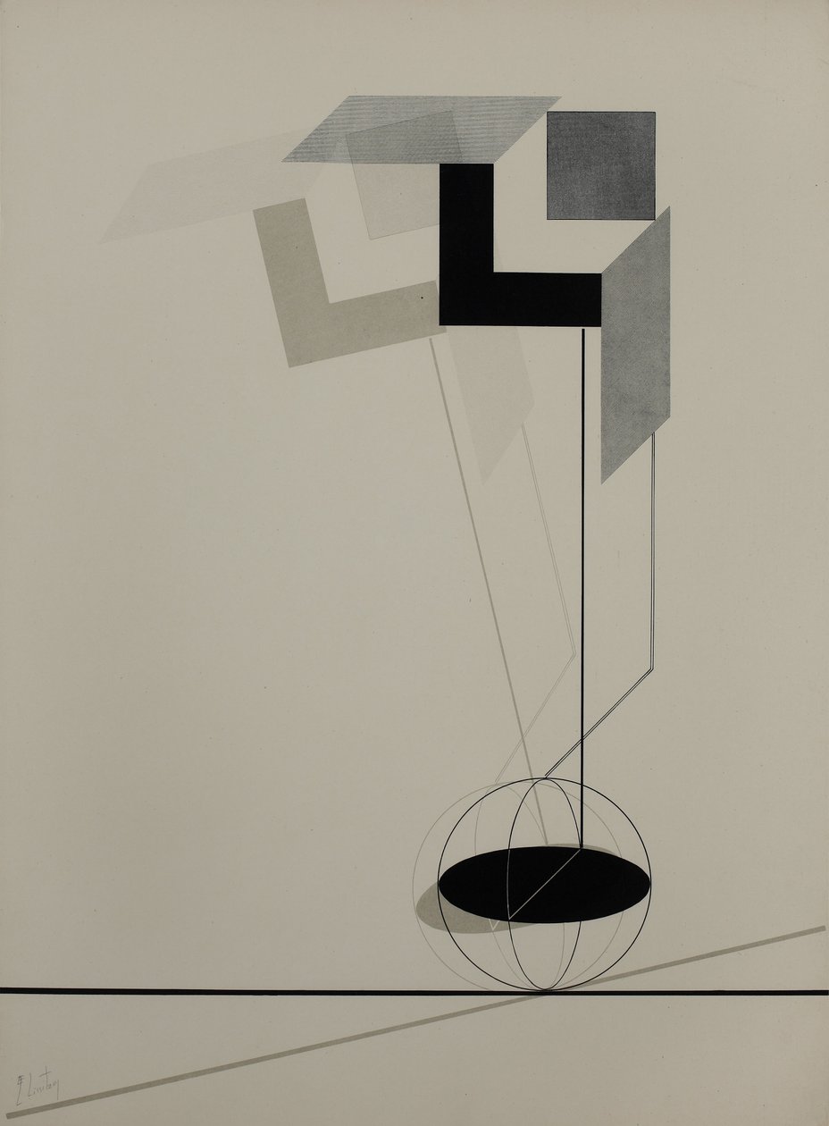 Kestnermappe Proun, Rob. Levnis és Chapman GmbH Hannover -2 alkotó: Eliezer Markowich Lissitzky
