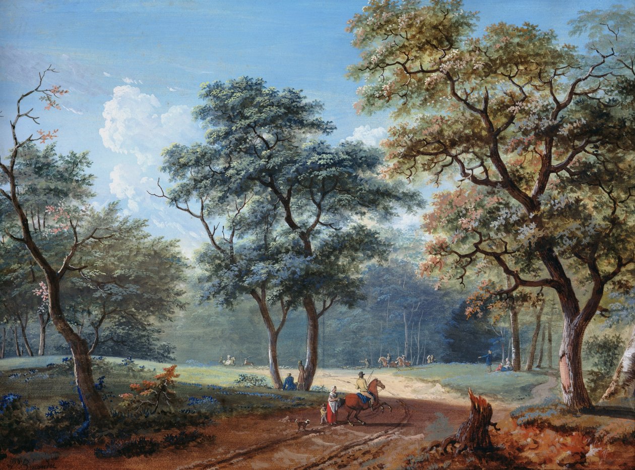 Bois de Boulogne, 1797 alkotó: Lazare Bruandet