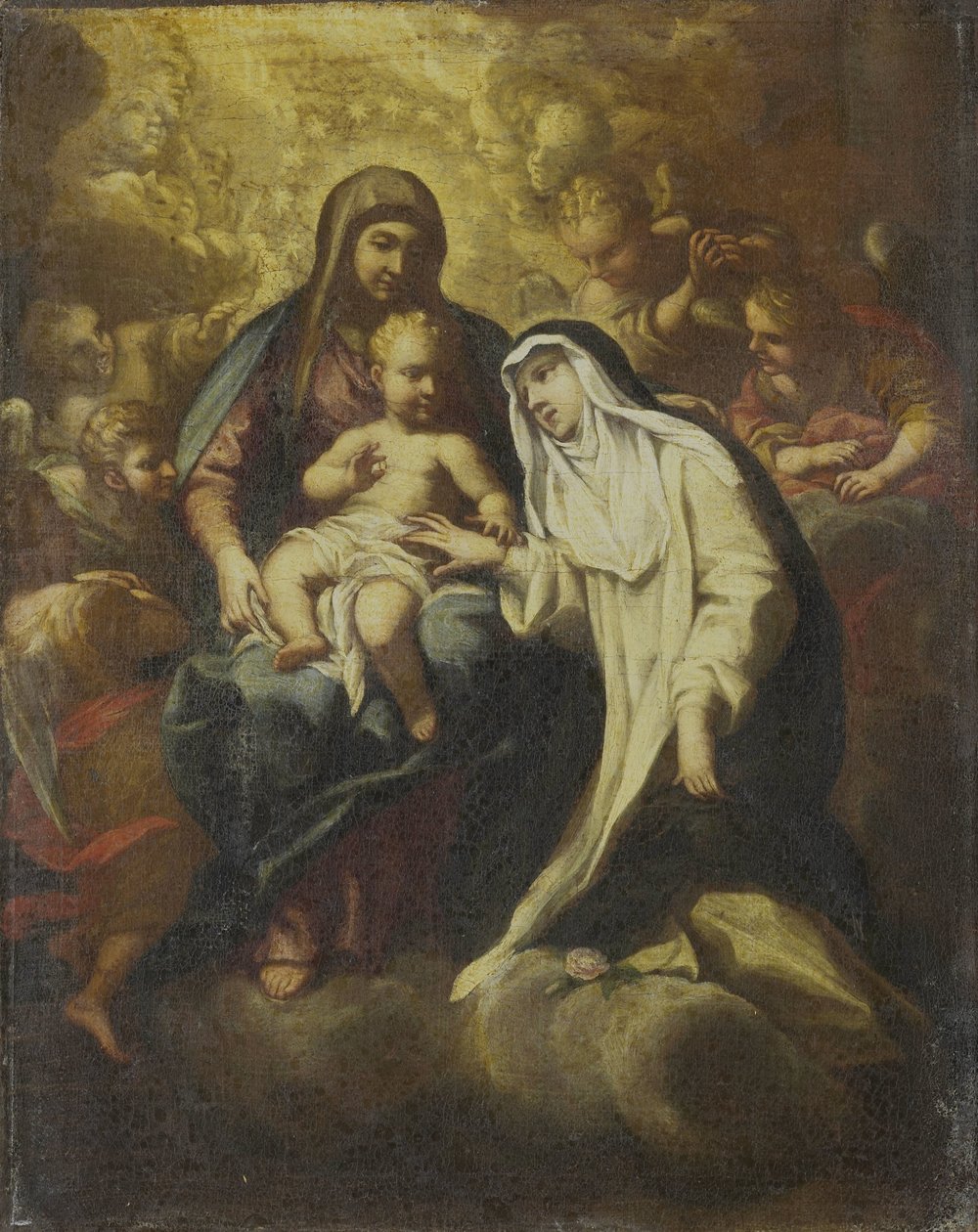 Limai Szent Rózsa misztikus házassága alkotó: Lazzaro Baldi (attributed to)