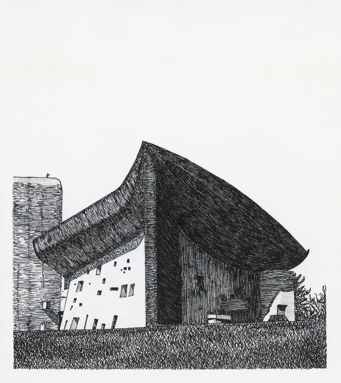 Notre Dame du Haut kápolna Ronchamp-ban alkotó: Le Corbusier (1887 1965)