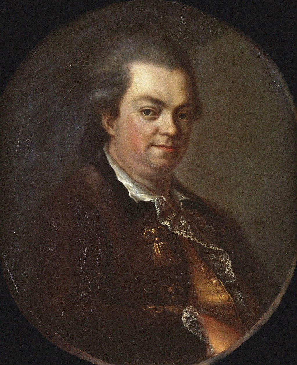 Joseph (Giuseppe) Balsamo portréja, Alessandro, Cagliostro grófja (1743-1795), kalandor és az egyiptomi nevű szabadkőműves rítus megalapítója - Le Gay (aktív 1778-1804) olaj, vászon alkotó: Le Gay