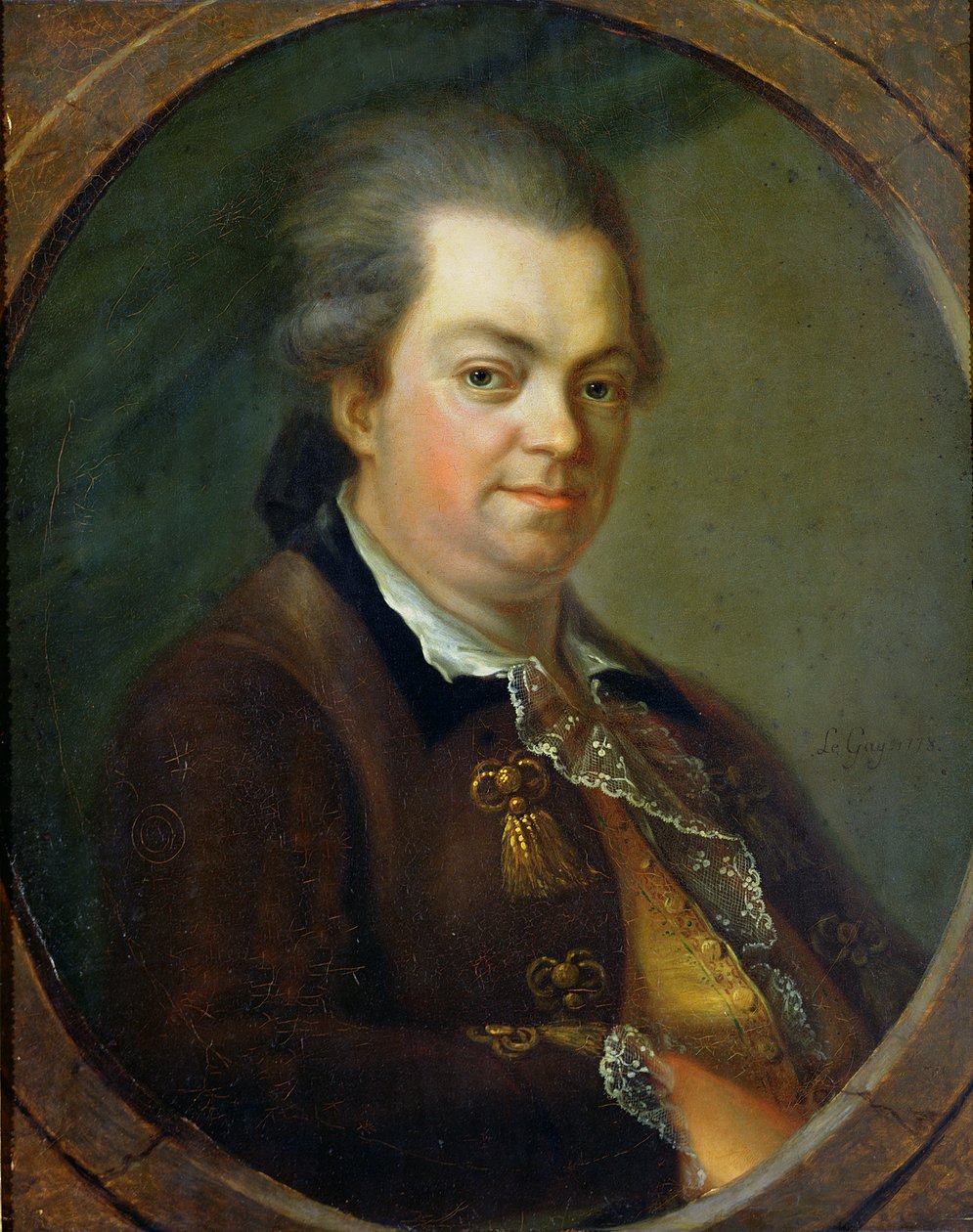 A portré feltehetően gróf Alessandro di Cagliostro (1743-95) 1778 alkotó: Le Gay