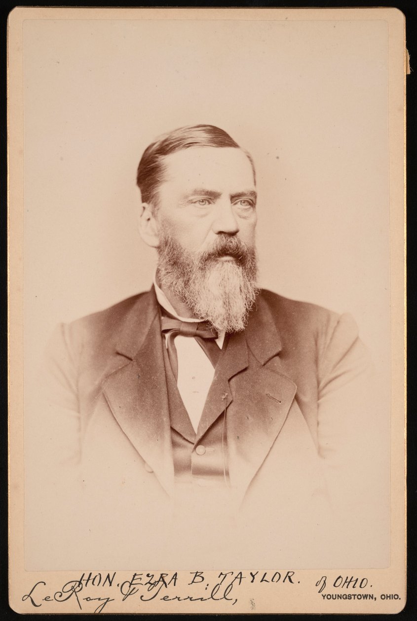 Ezra Booth Taylor portréja 1823-1912, 1896 előtt. alkotó: Le Roy and Terrill