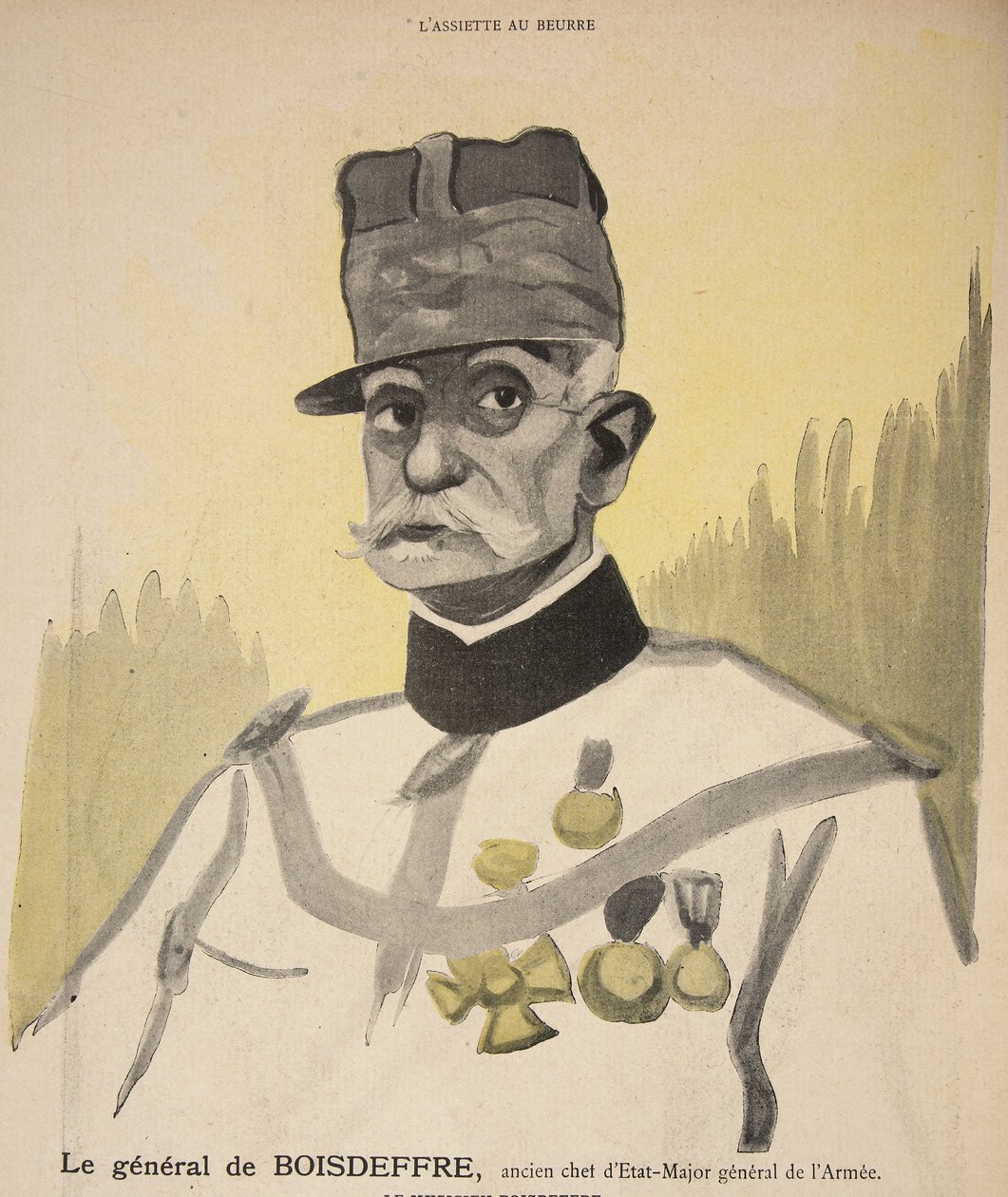 Boisdeffre tábornok, a Honvéd Vezérkar egykori főnöke, illusztráció a „L