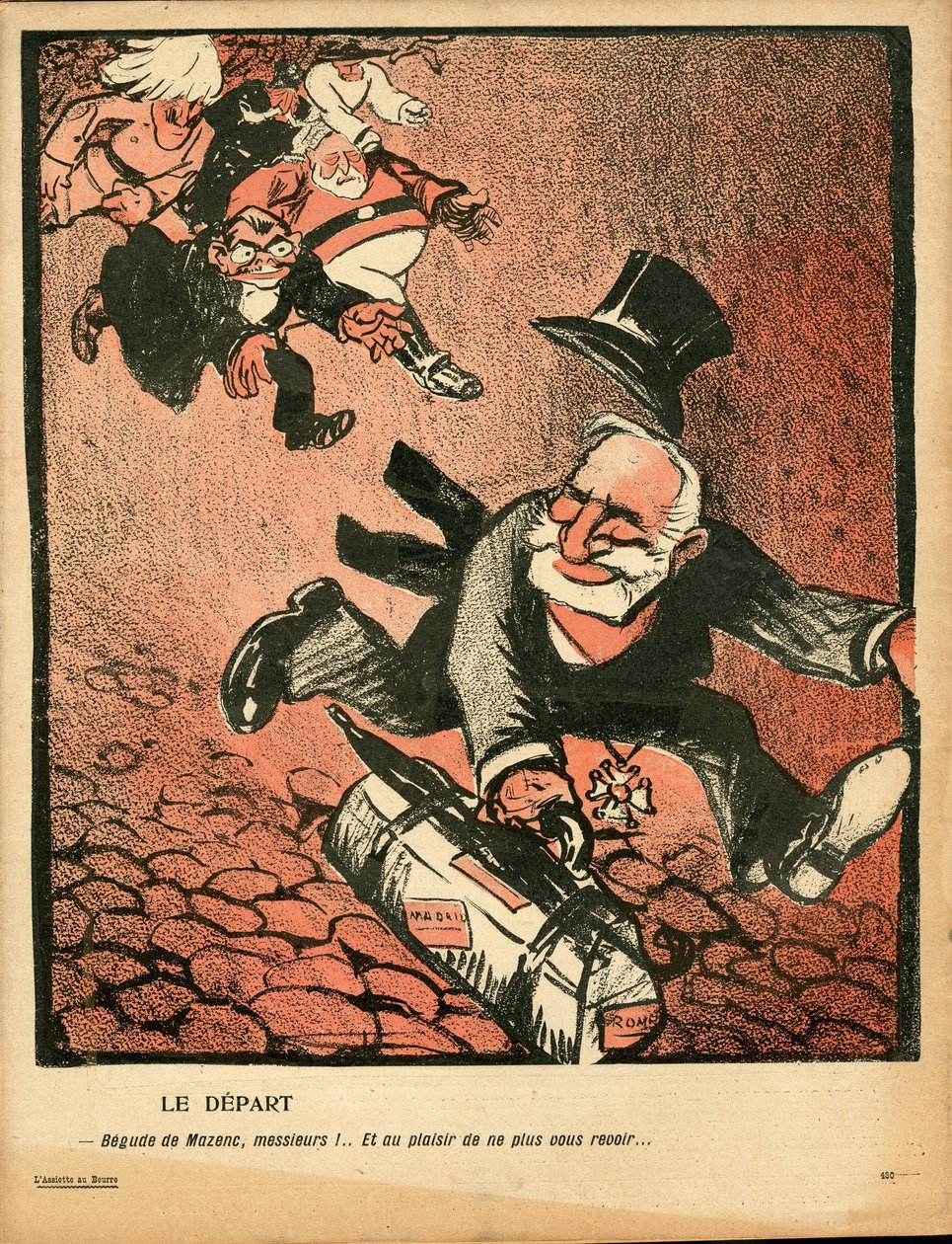 A vajtányér, 238-as, szatirikus színű alkotó: Leal de Camara