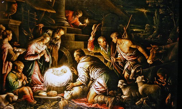 Imádás (olaj, vászon) alkotó: Leandro da Ponte Bassano