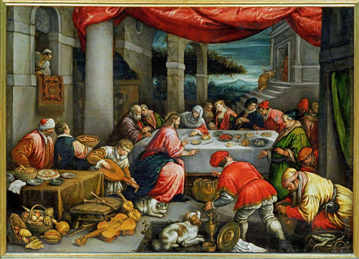 Les Noces de Cana - A kánai esküvő ... alkotó: Leandro da Ponte Bassano