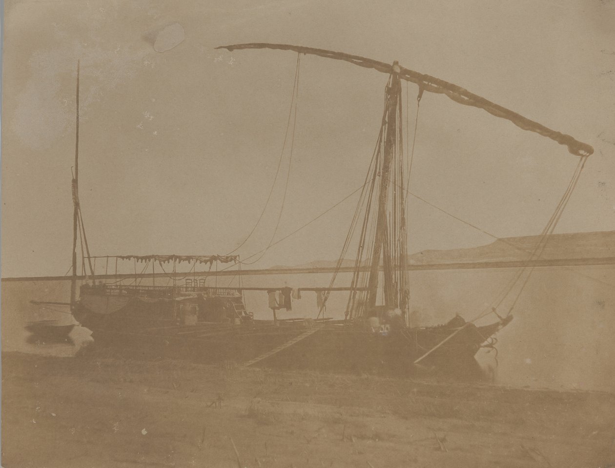 Nílusi hajó, Egyiptom, 1851. alkotó: Leavitt Hunt.