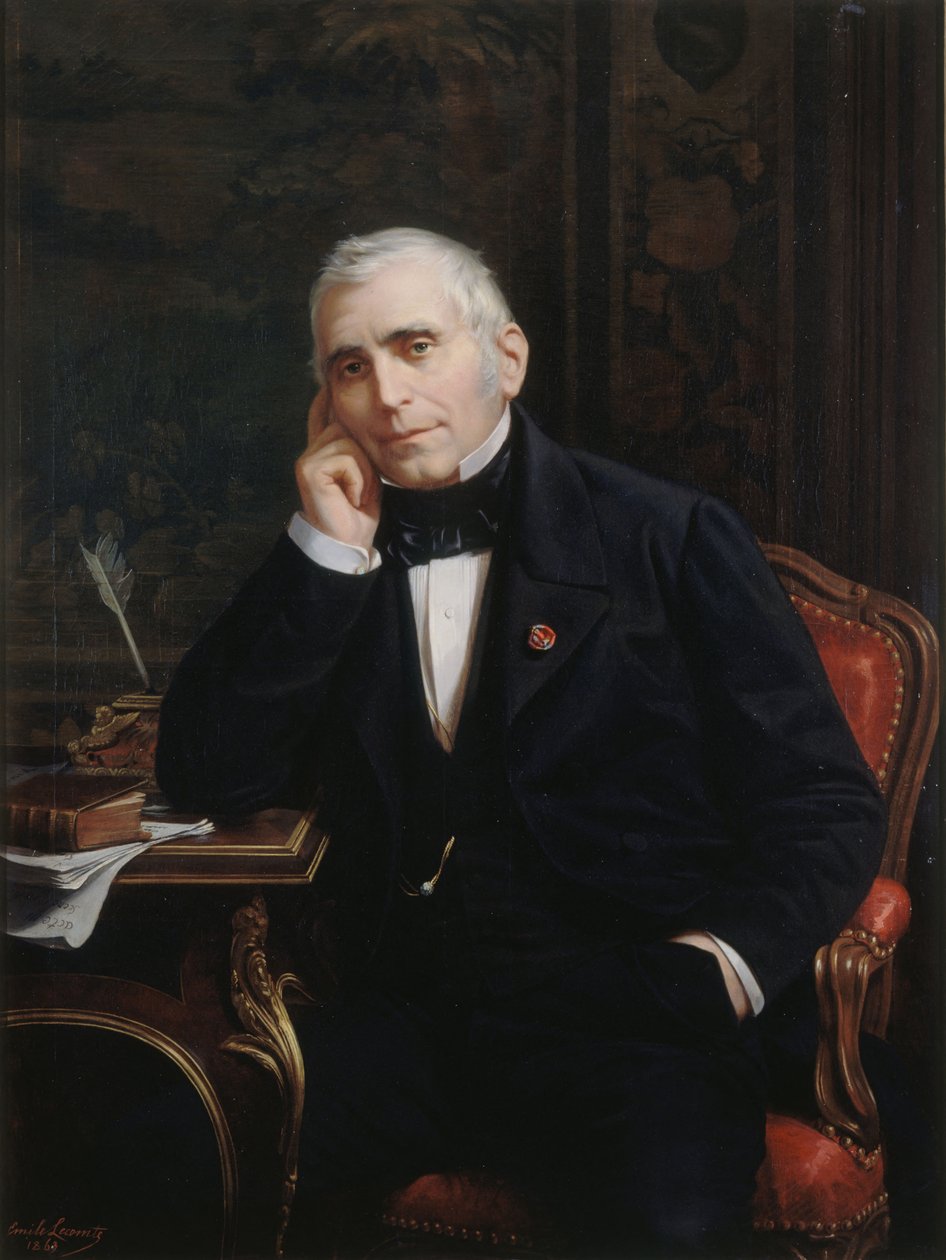 Eugène Scribe drámaíró és librettista portréja 1791-1861, 1863. alkotó: Lecomte Vernet