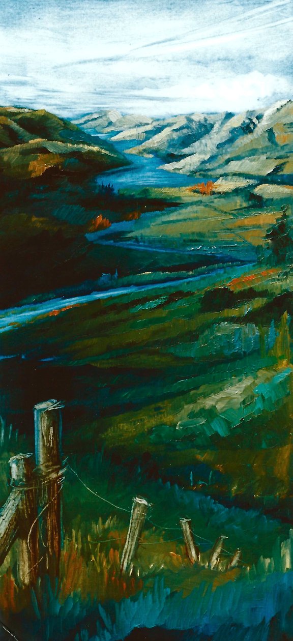 Akaroa NZ, 1997 (olaj, papír) alkotó: Lee Campbell