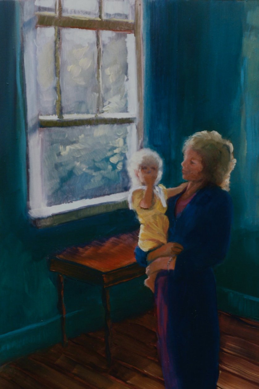 Lily és Mira, 1997 olaj, papír alkotó: Lee Campbell