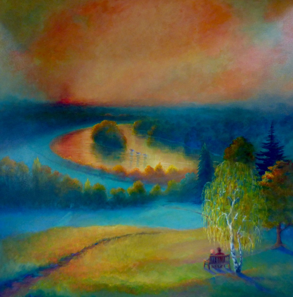 Petersham zöld és arany, 2019, alkotó: Lee Campbell