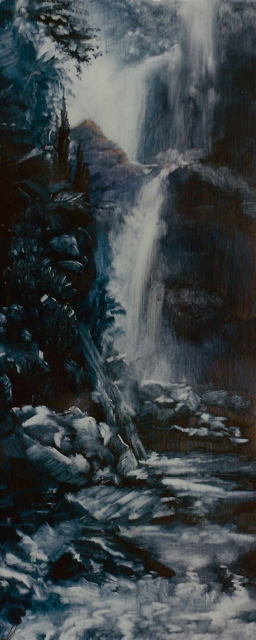 Vízesés, 2000 (olaj, papír) alkotó: Lee Campbell