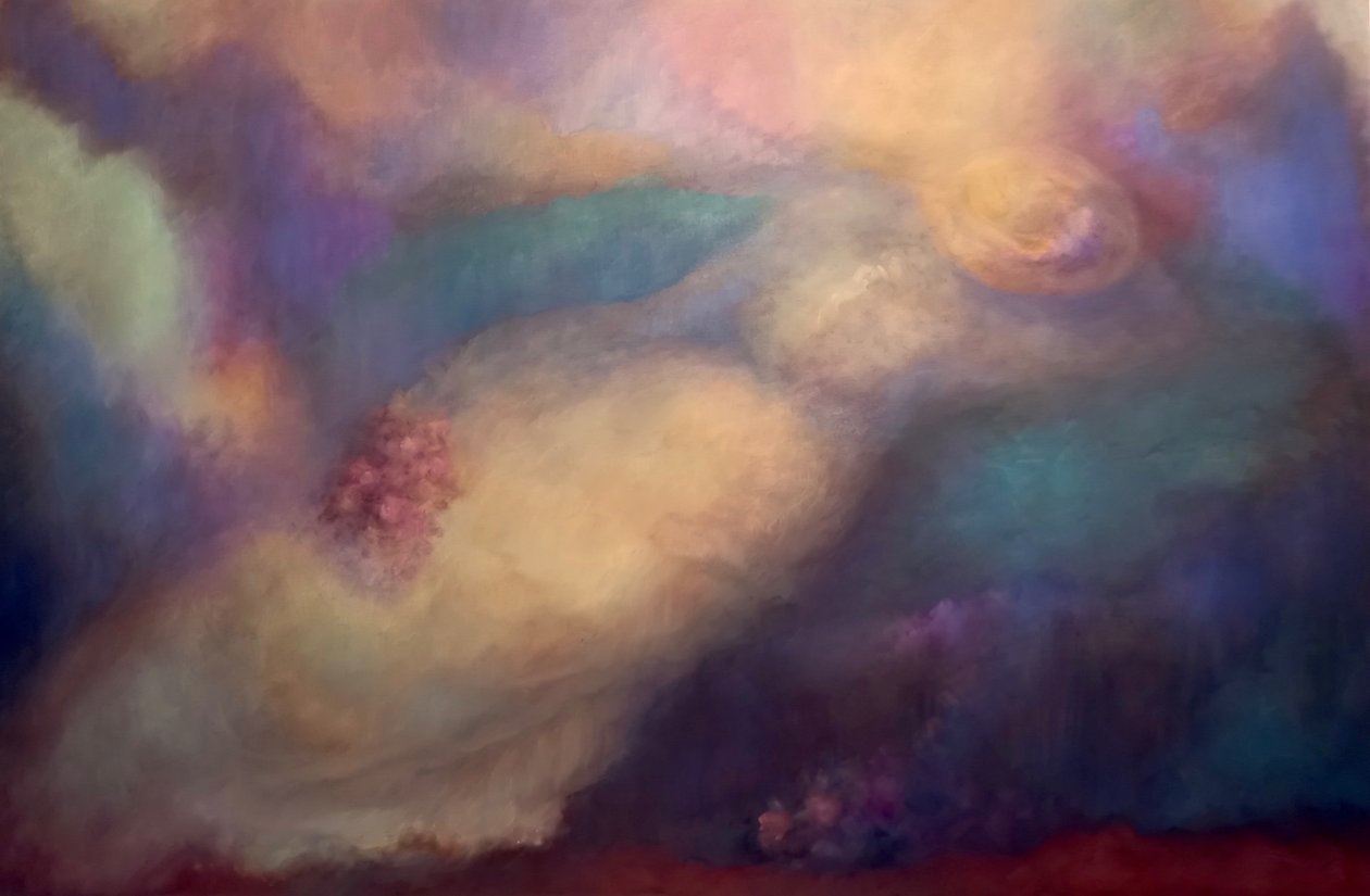 Levendula árnyék, 2025 (olaj, vászon) alkotó: Lee Campbell