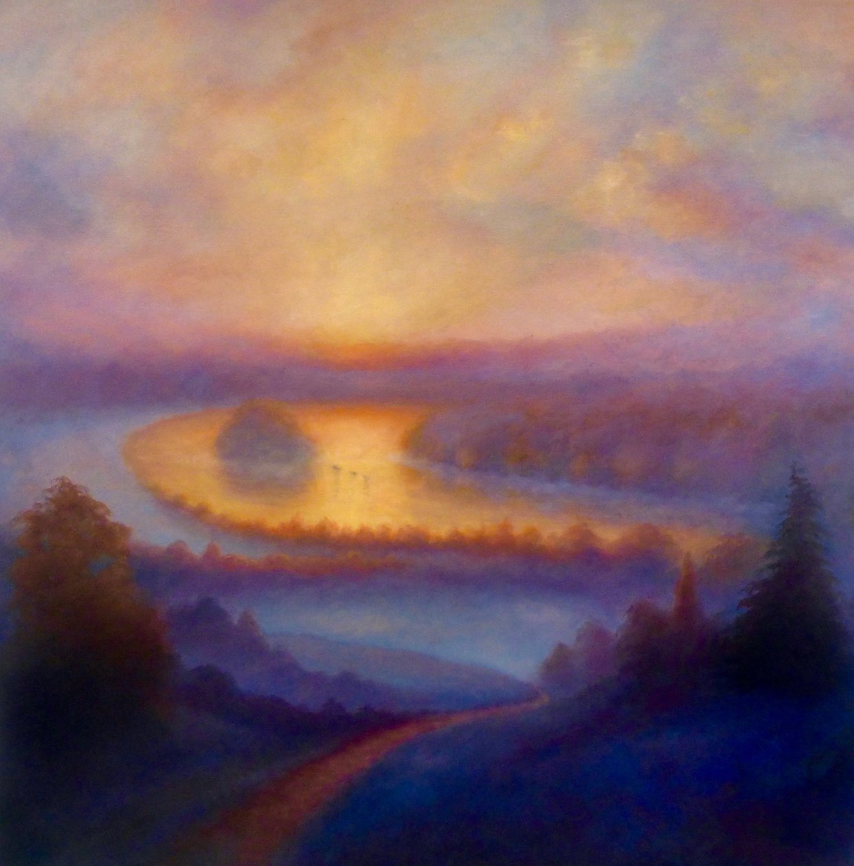 Misty View, 2023 (olaj, vászon) alkotó: Lee Campbell
