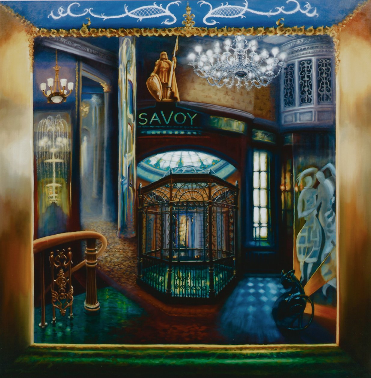 Savoy Hotel, 2010 Savoy interior, Kaspar the Cat alkotó: Lee Campbell