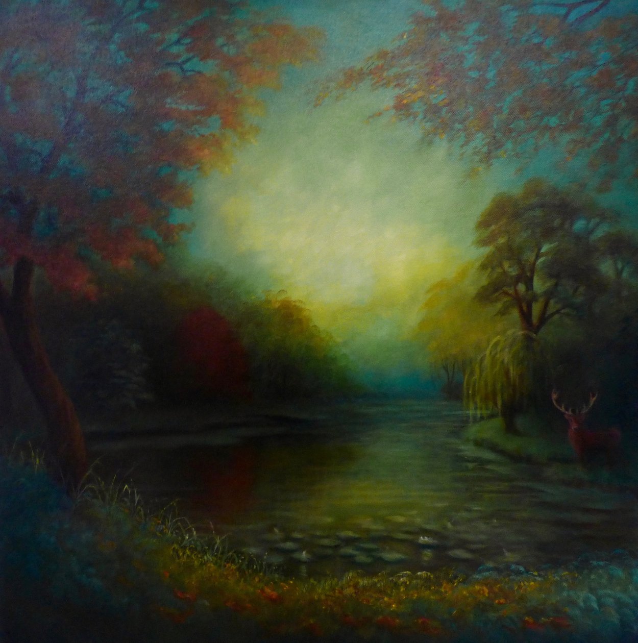 Sylvan Glade, 2024 (olaj, vászon) alkotó: Lee Campbell