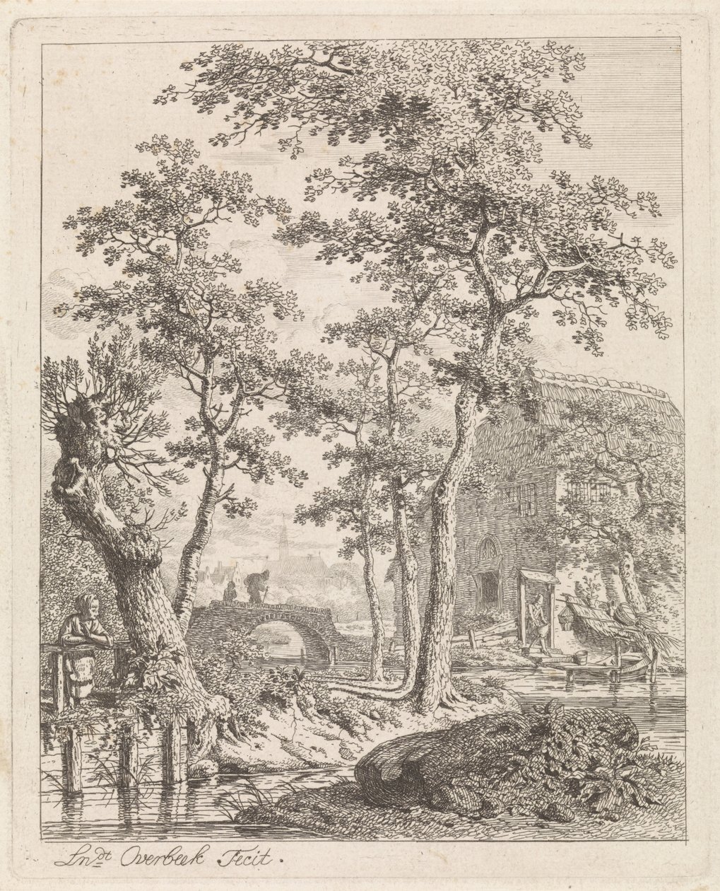 Boerderij aan het water Landschappen met figuren (series title)   1330857   hu       hungarian Successfully Translated  Original: Plate 129, from A Curious Herbal Translat: Plate 129, from 