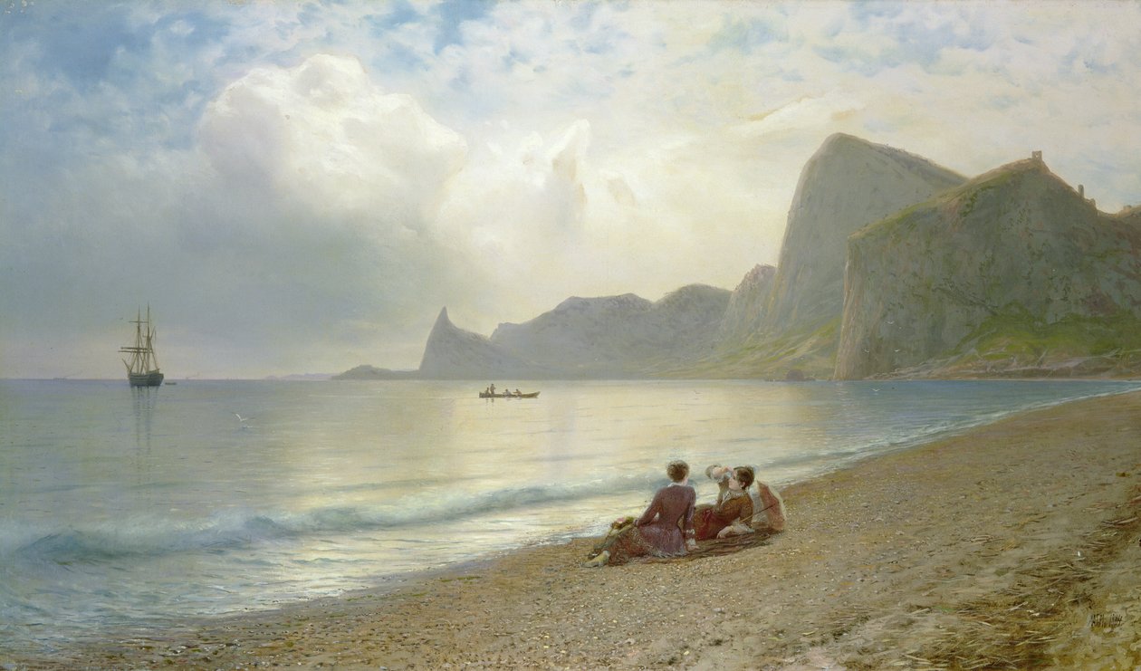 A tengerparton, 1884 alkotó: Lef Feliksovich Lagorio