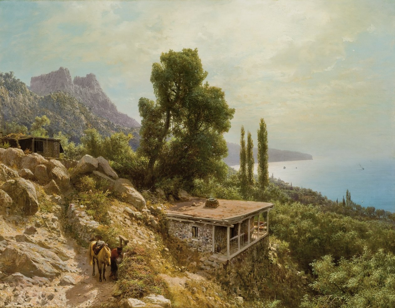 Aj-Petri közelében a Krím-félszigeten, 1890 alkotó: Lef Feliksovich Lagorio