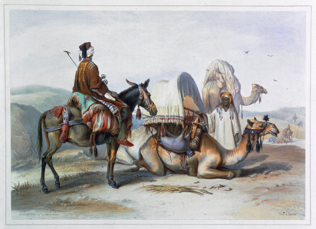 Kafila tevével, amelyen hodesh van, 1848 alkotó: Lehnert