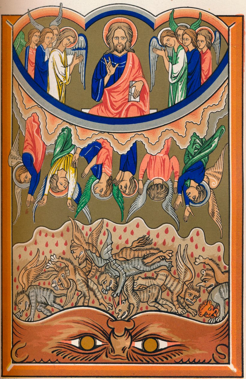 „A lázadó angyalok bukása”, 1260, 1849. alkotó: Lemercier