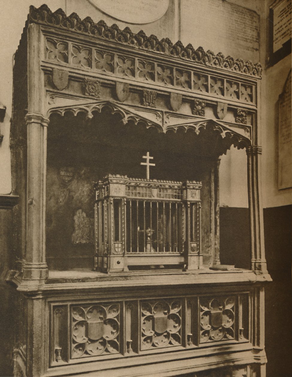 Folyamatosan égő lámpa a Toc H karbantartásához in Allhallows, Barking, 1935. alkotó: Lemere