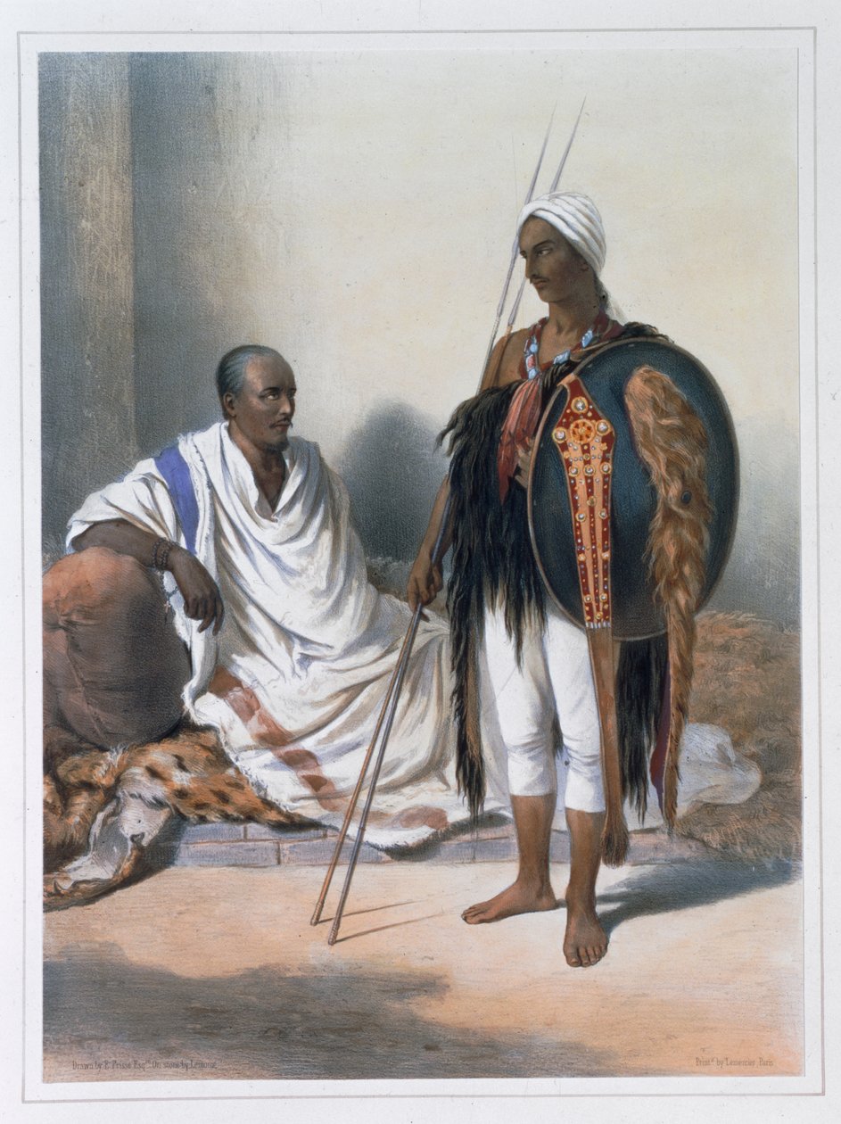 Abesszin pap és harcos, 1848 alkotó: Lemoine