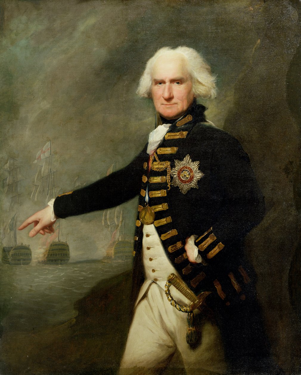 Lord Bridport admirális (1727-1814) 1795 körül (olaj, vászon) alkotó: Lemuel Francis Abbott