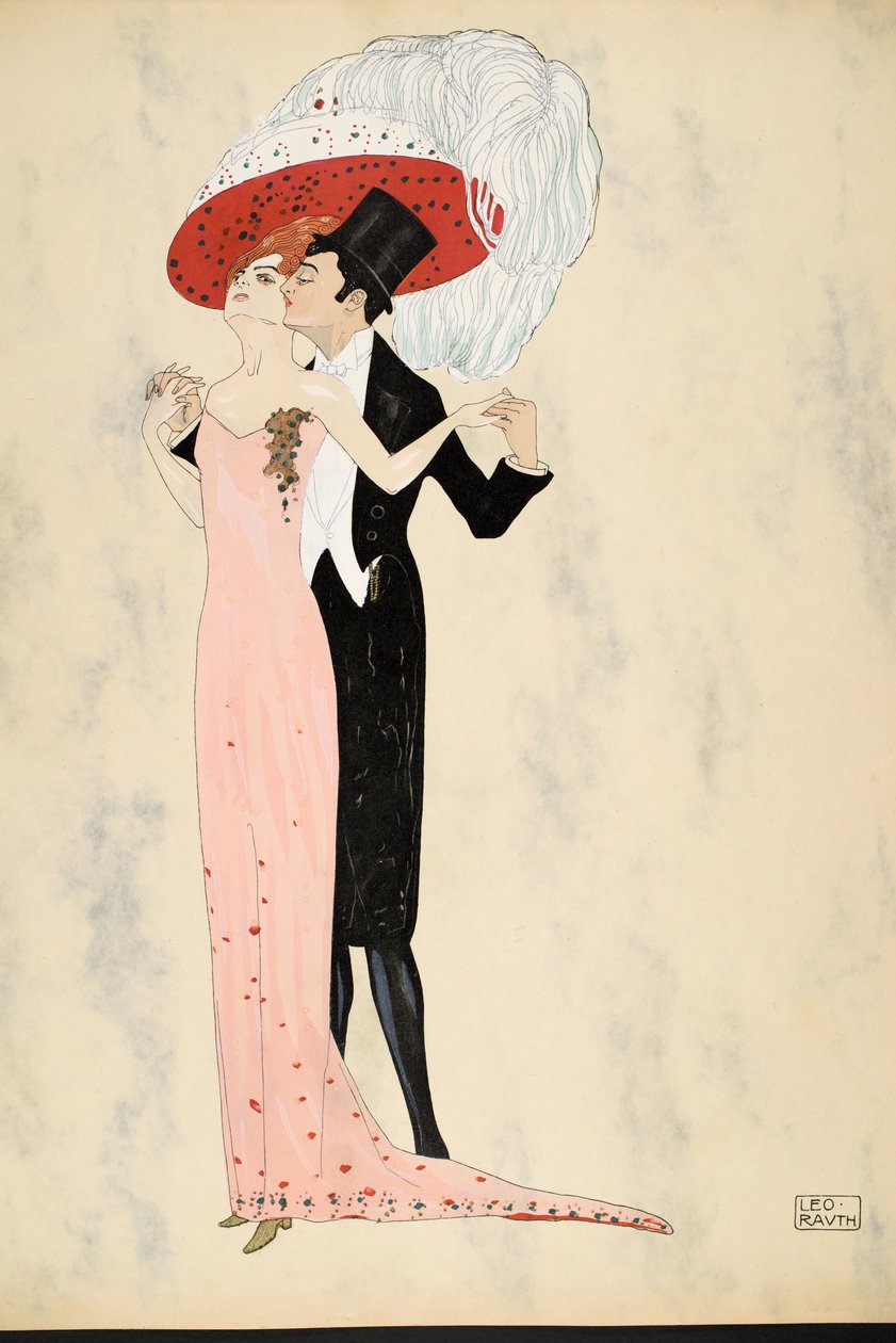 Ball Whisperer, 1911 (pochoir print) alkotó: Leo Rauth