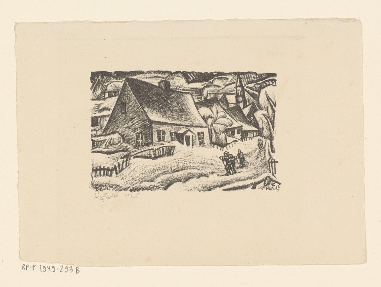 Altenberg (Ertsgebergte) (eredeti cím a tárgyon) alkotó: Leo Gestel (signed by artist)