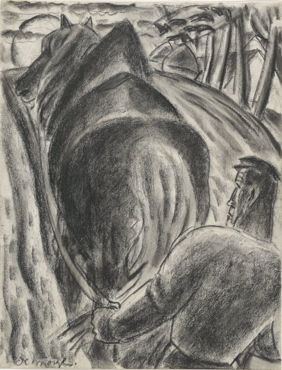 A reggel (cím a tárgyon) alkotó: Leo Gestel (signed by artist)