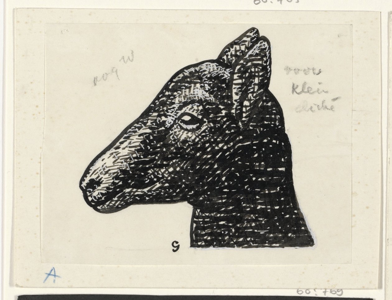 Egy bárány feje alkotó: Leo Gestel (signed by artist)