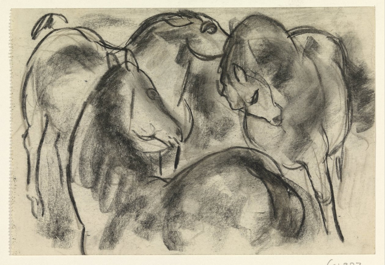 Három ló alkotó: Leo Gestel