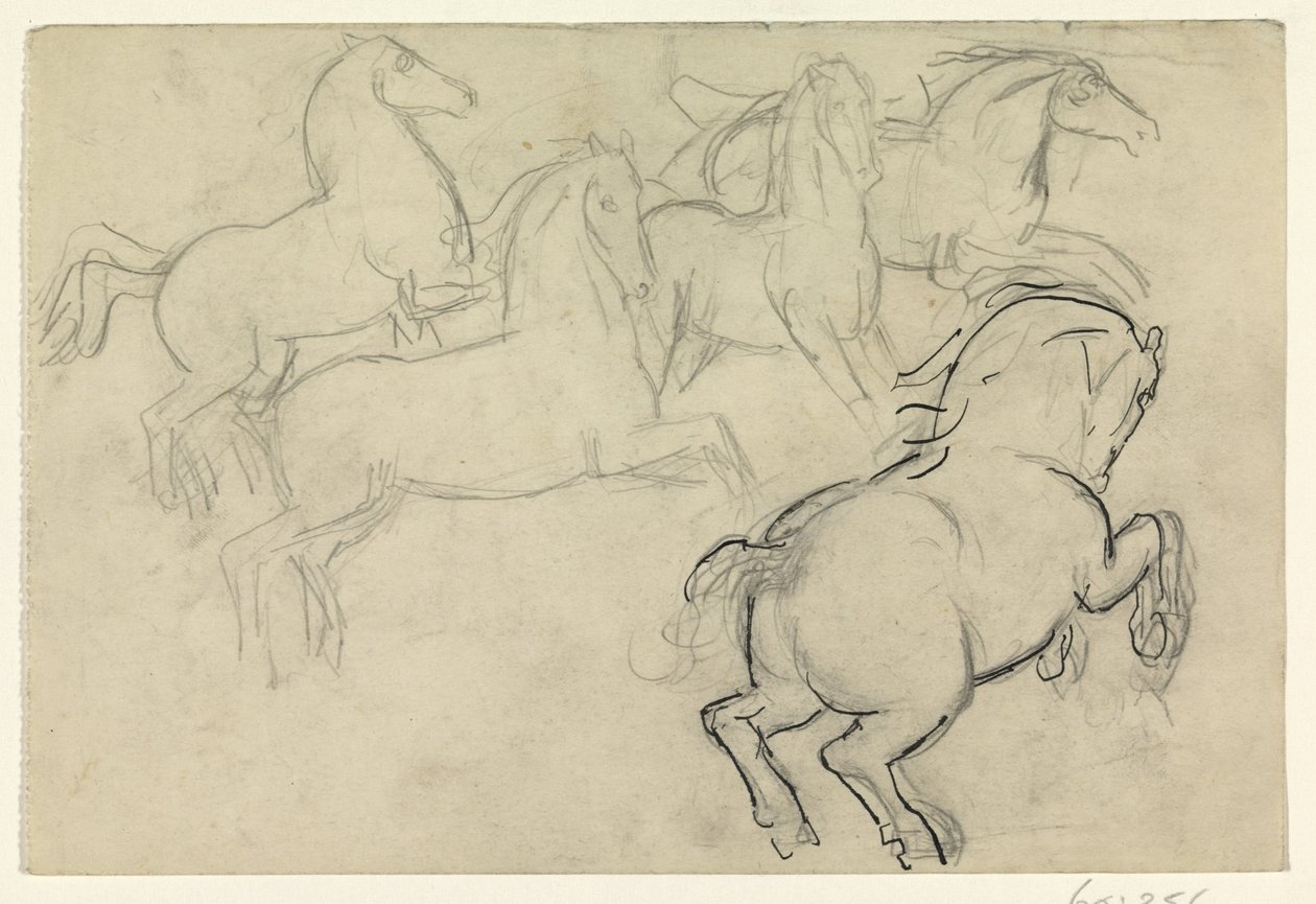Vágtató lovak alkotó: Leo Gestel