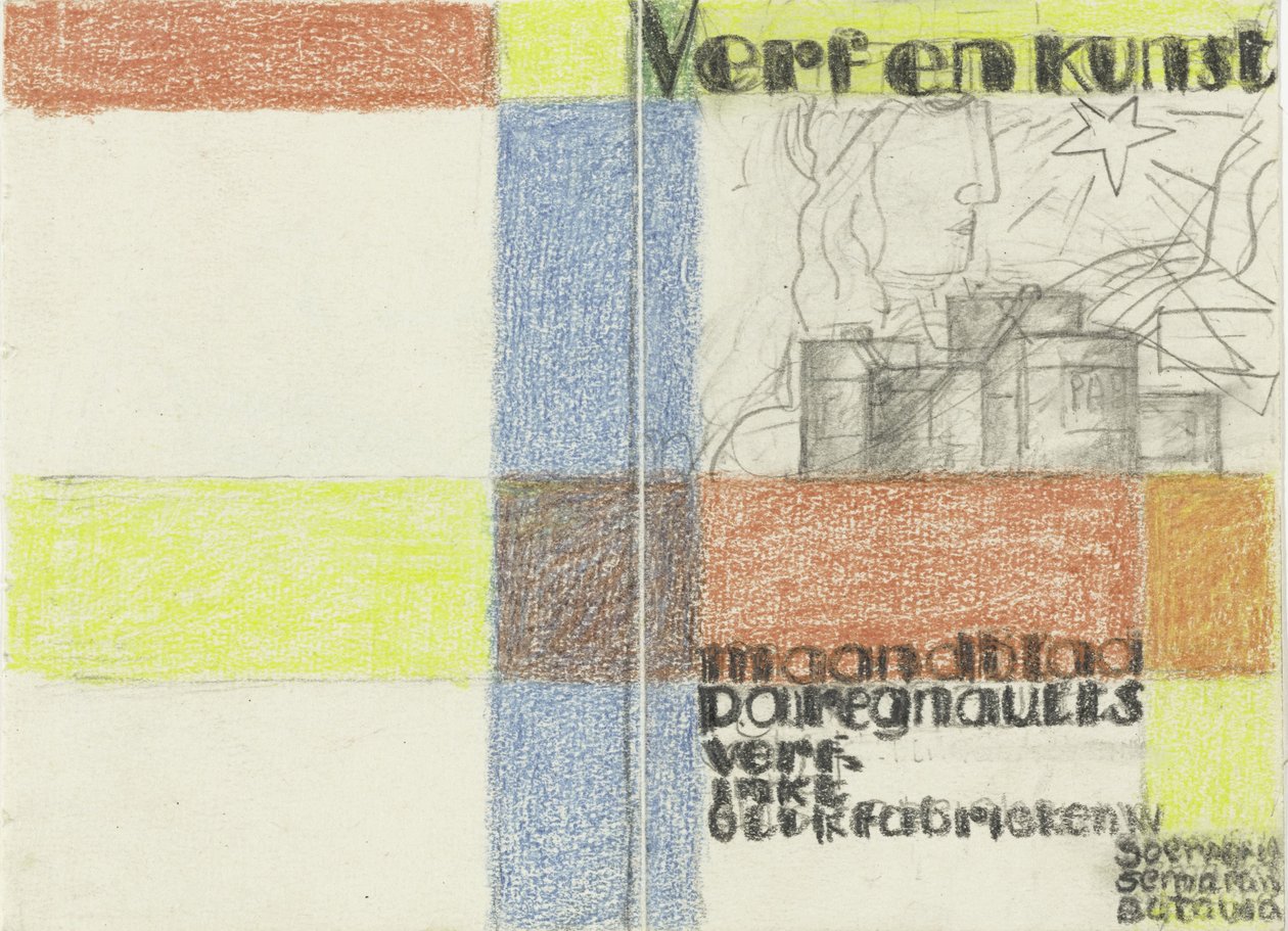 Maandblad Verf en Kunst van P.A. Regnault (Entwurf in Farbe) alkotó: Leo Gestel