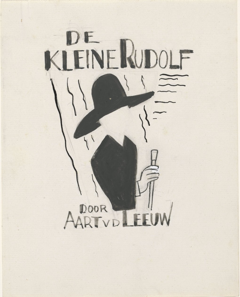 Könyvborító terv: Aart van der Leeuw, De kleine Rudolf, 1930 alkotó: Leo Gestel